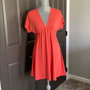 Small Mossimo coral dress/ cover up
